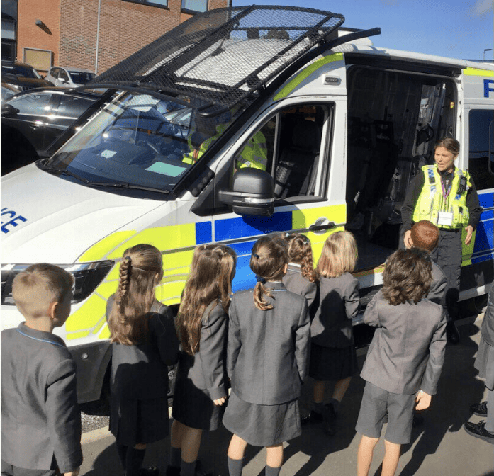 Pupils have a visit from the GM police.