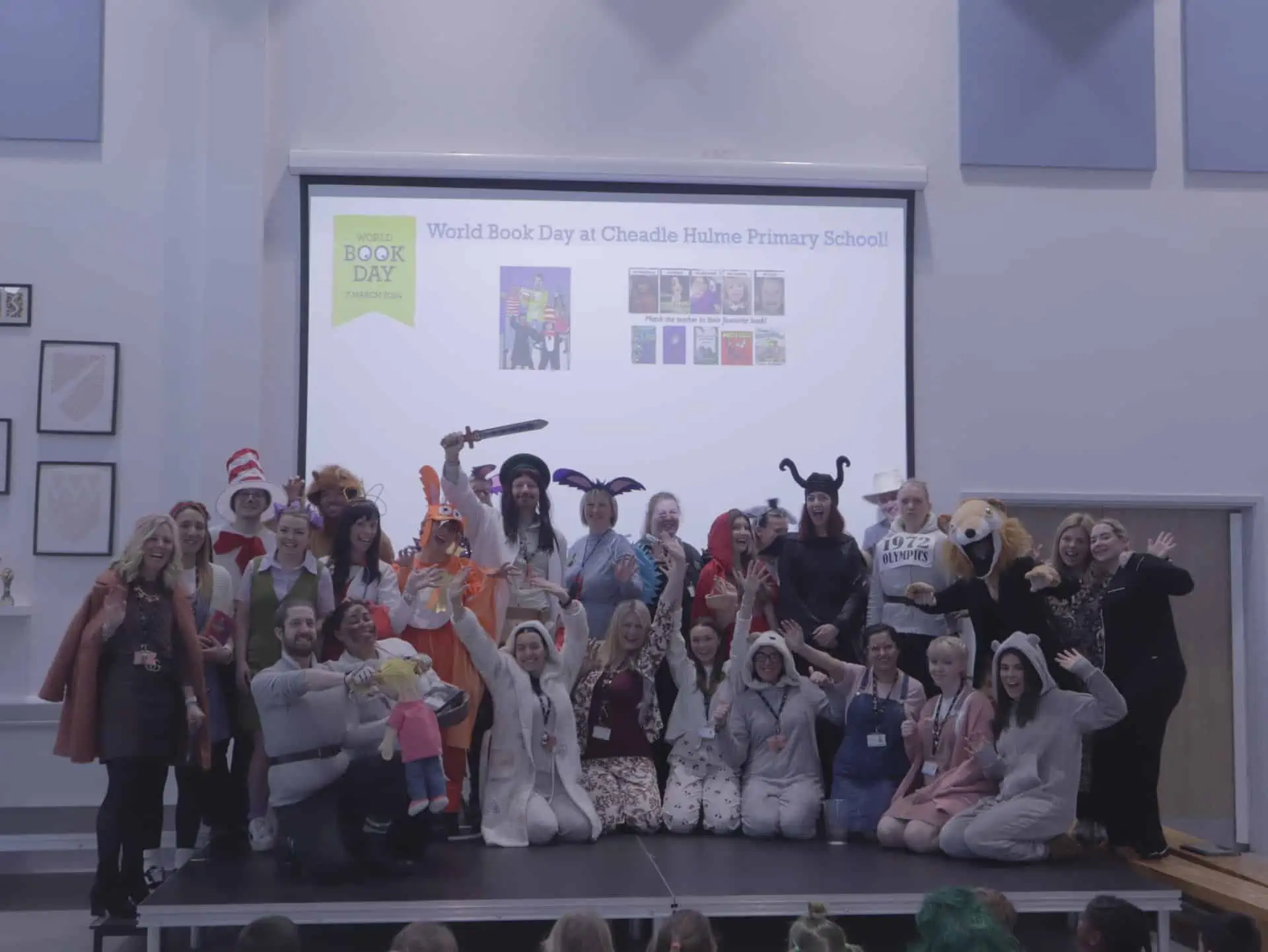 Teachers dressed up for World Book Day.